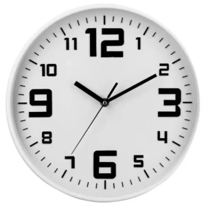 Anti-Taches Pendule murale silencieuse Best Blanc D 30 cm