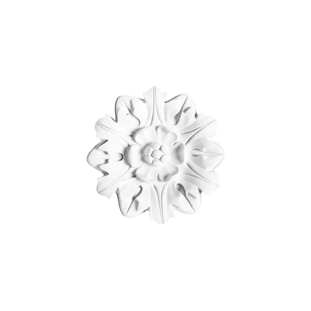 Rondelle Rosette | Ø 19,5 cm, Höhe 1,8 cm | Deckenblume R12