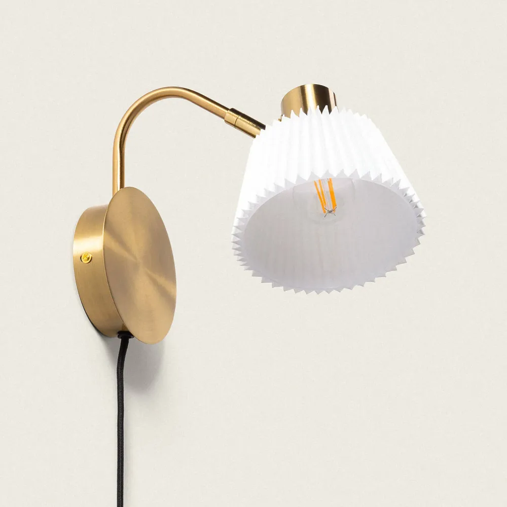 Lampe murale ajustable en métal avec éclairage LED Magda - Installation Facile