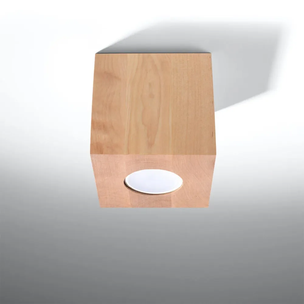 Luminiaire de plafond Quad par SOLLUX avec éclairage LED Style industriel