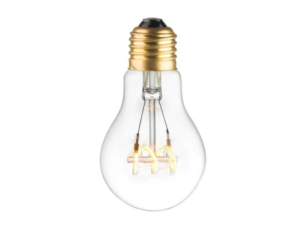 Pack 3 ampoules E27 LED déco blanc tempéré filament spirale