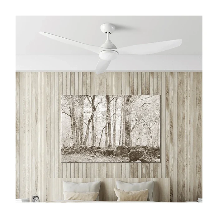 VENTILATORE DA SOFFITTO NEPAL – CON LUCE LED avec base en bois