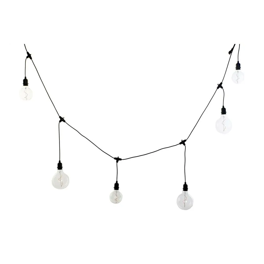 Wreath LED Lights DKD Home Decor Noir jais E27 (12 x 25 x 650 cm)
