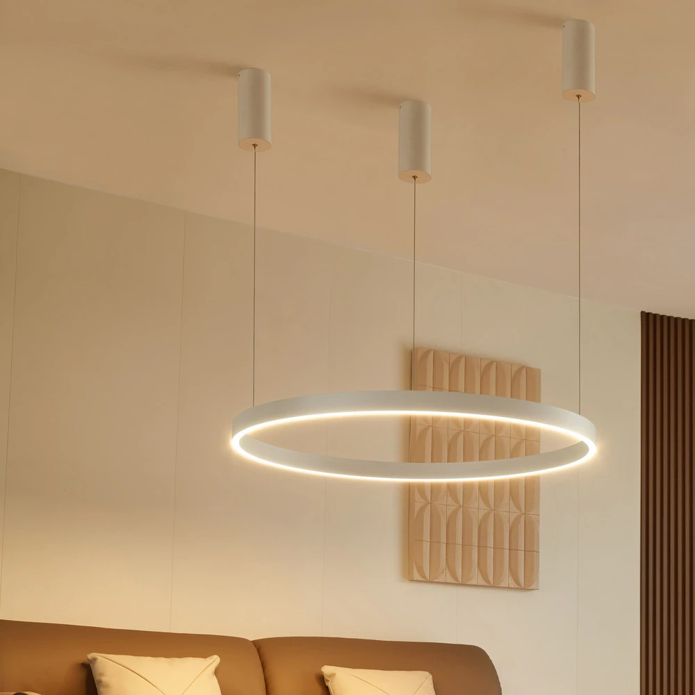 Arcchio Answin suspension LED 70,4 W blanche avec fixation réglable
