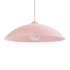 FLASH Suspension, 1X E27, max 42W, métal, rose, D.40cm avec fixation réglable