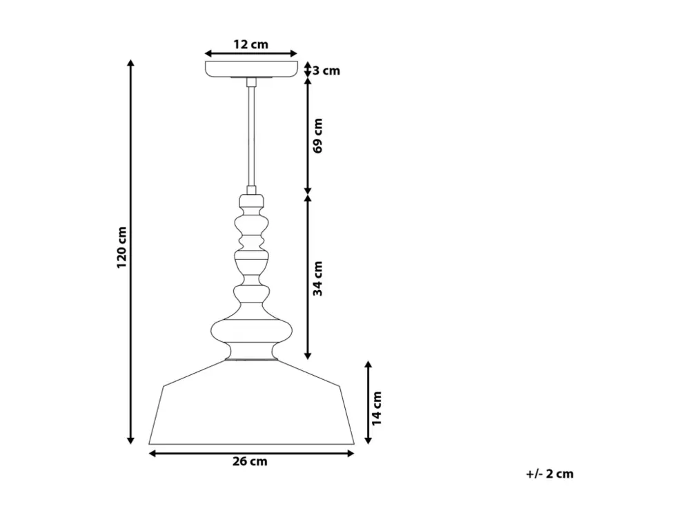Lampe suspension blanc DRIVA avec diffuseur opale