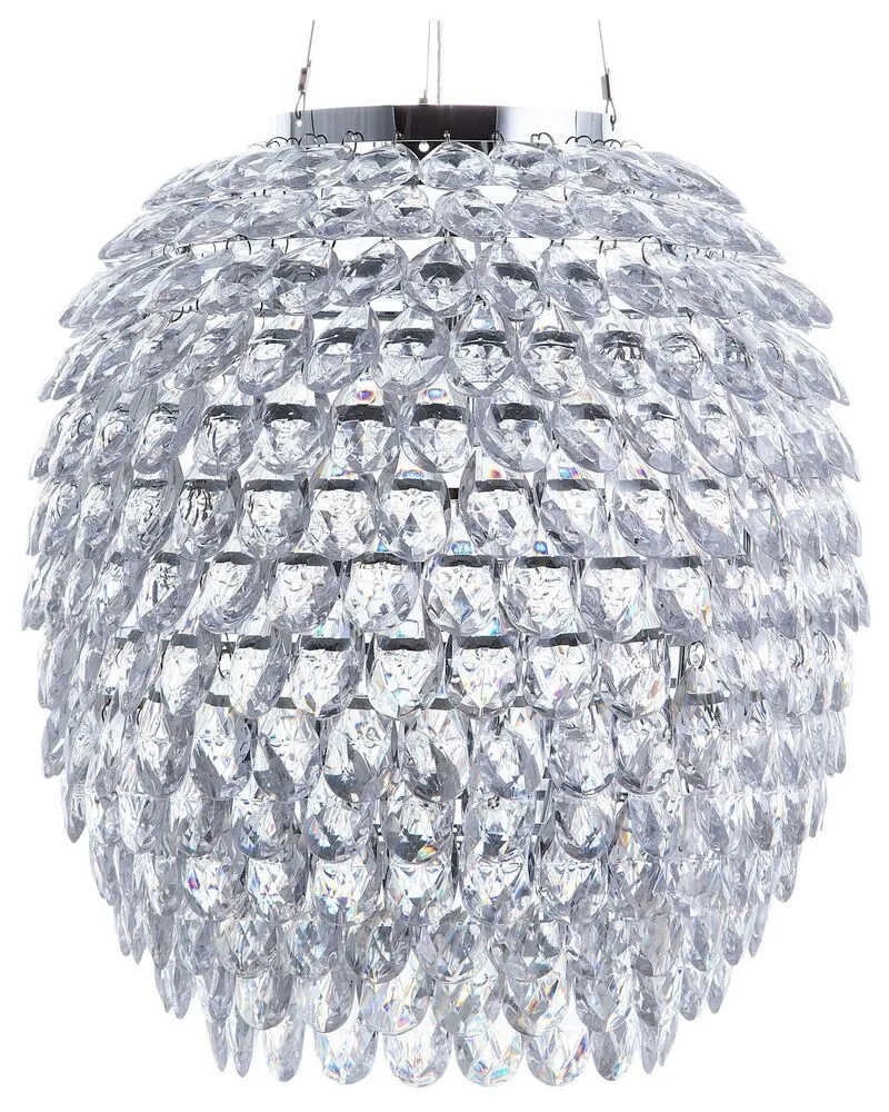 Luminaire de plafond à diffusion uniforme Lampe suspension argenté SAUER