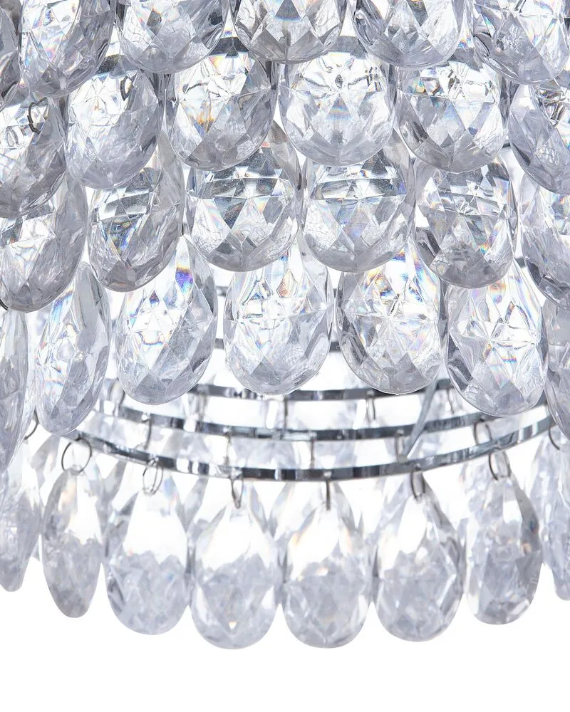 Luminaire de plafond à diffusion uniforme Lampe suspension argenté SAUER